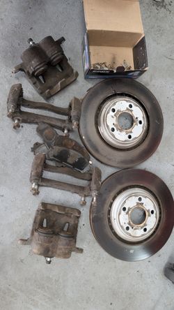 2010–2015 Lexus RX350 RX450h Front Brake Set Calipers Rotors Pads