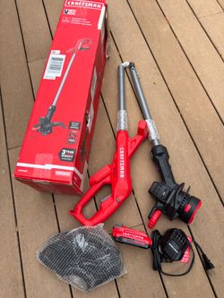 CRAFTSMAN String Trimmer 20-volt 10-in Straight Shaft Edger Conversion with 2AH battery and charger