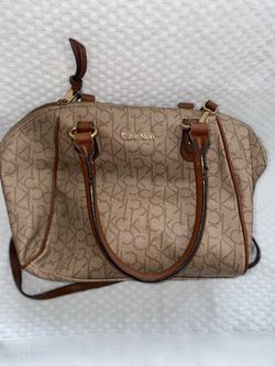 Calvin Klein monogram dome satchel