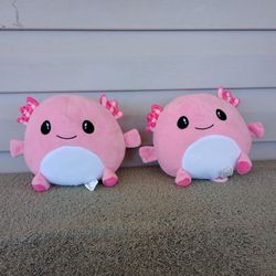 Fiesta Axolotl Plush Gumballs 7" Stuffed Animal Pink Sea Salamander Ocean