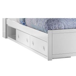 Hillsdale Kids and Teen Universal Wood 2 Drawer Storage Unit, White