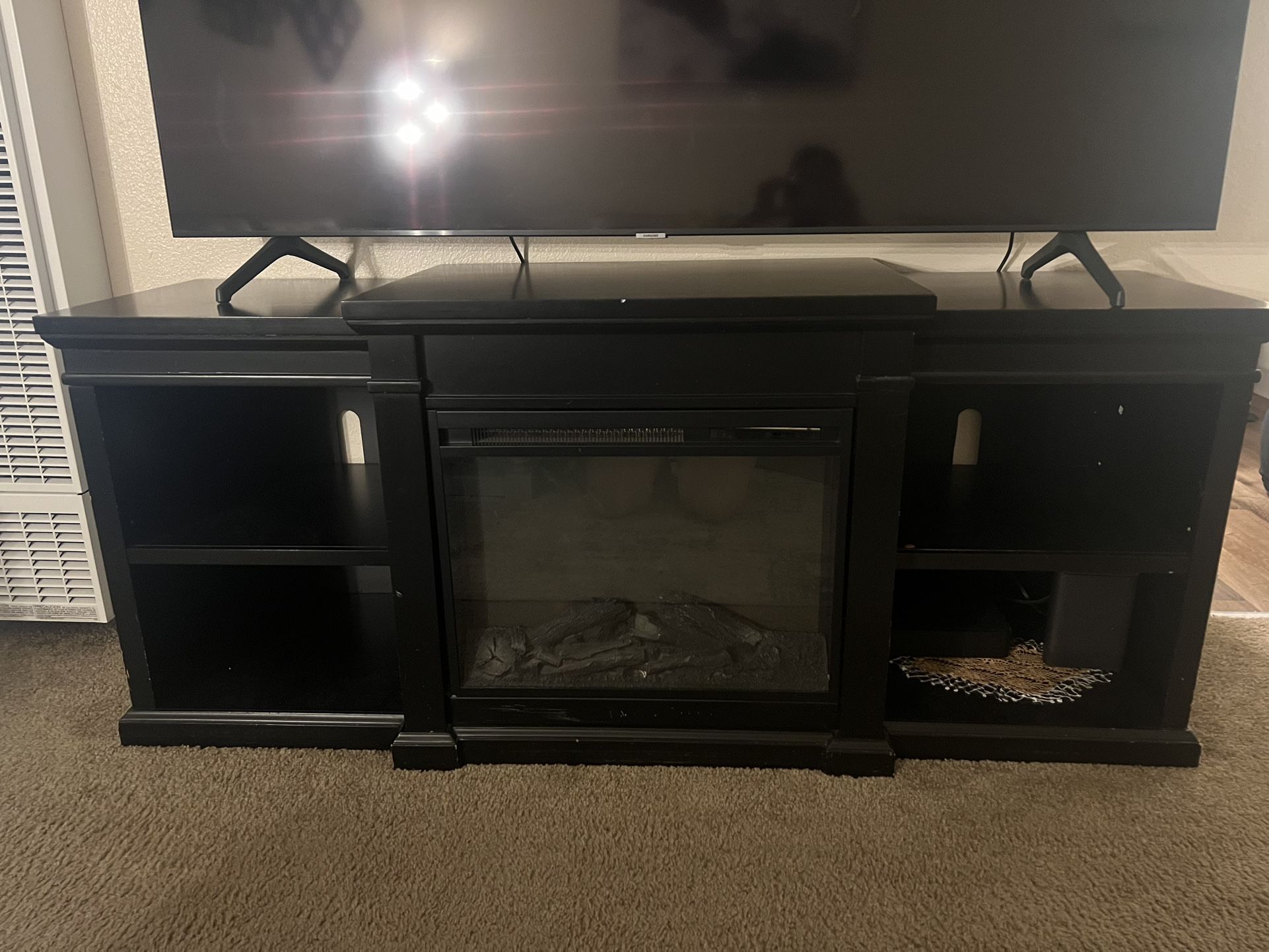Tv Stand With Fire Place 