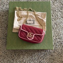 GG Marmont Super Mini with Double G Torchon Logo