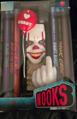 Pennywise IT book nooks bookshelf divider horror
