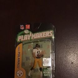 Troy Polamalu Extended McFarlane NFL Playmakers Series 2 Action Figure Brand New $40 OBO