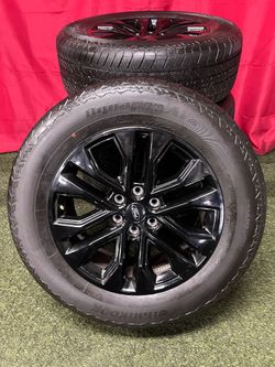 2025 Ford F-150 Lariat Night Edition 6 Lug Takeoffs 20 Inch OEM Wheels