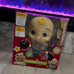 Cocomelon Learn with Me JJ Doll ABC 123 11" Sound Plush Soft Toy