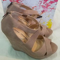 Taupe Chinese Laundry Wedges 
