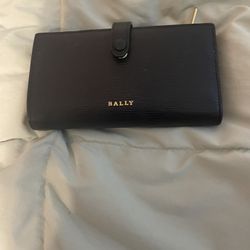 Bally Black Leather Wallet Like New