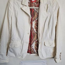 Cream Velvet  Blazer