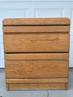 Hard Oak Wood Night Stand