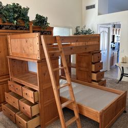 Twin Size Bunk Beds With Drawers 