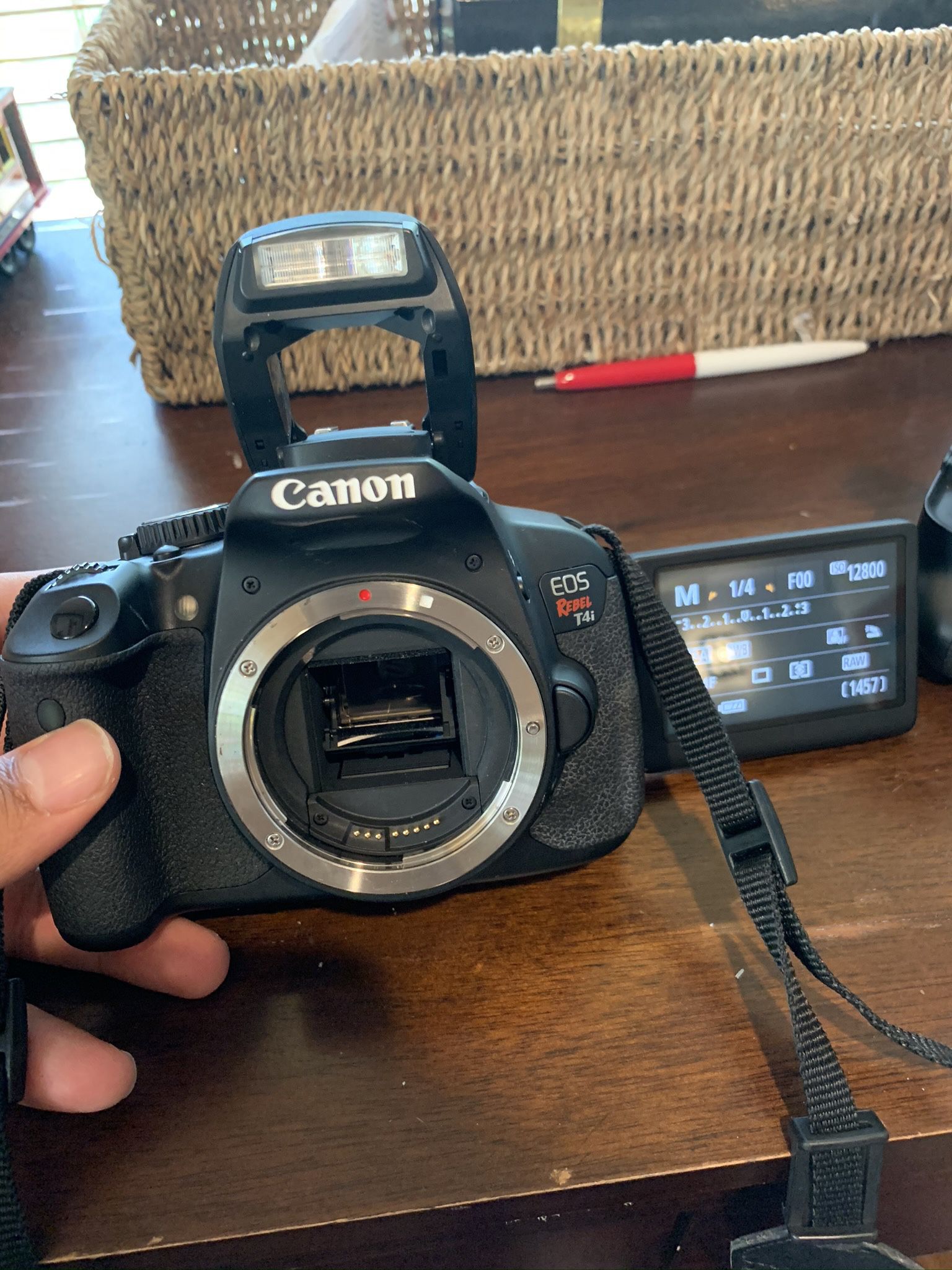 Canon Rebel T4i DSLR camera