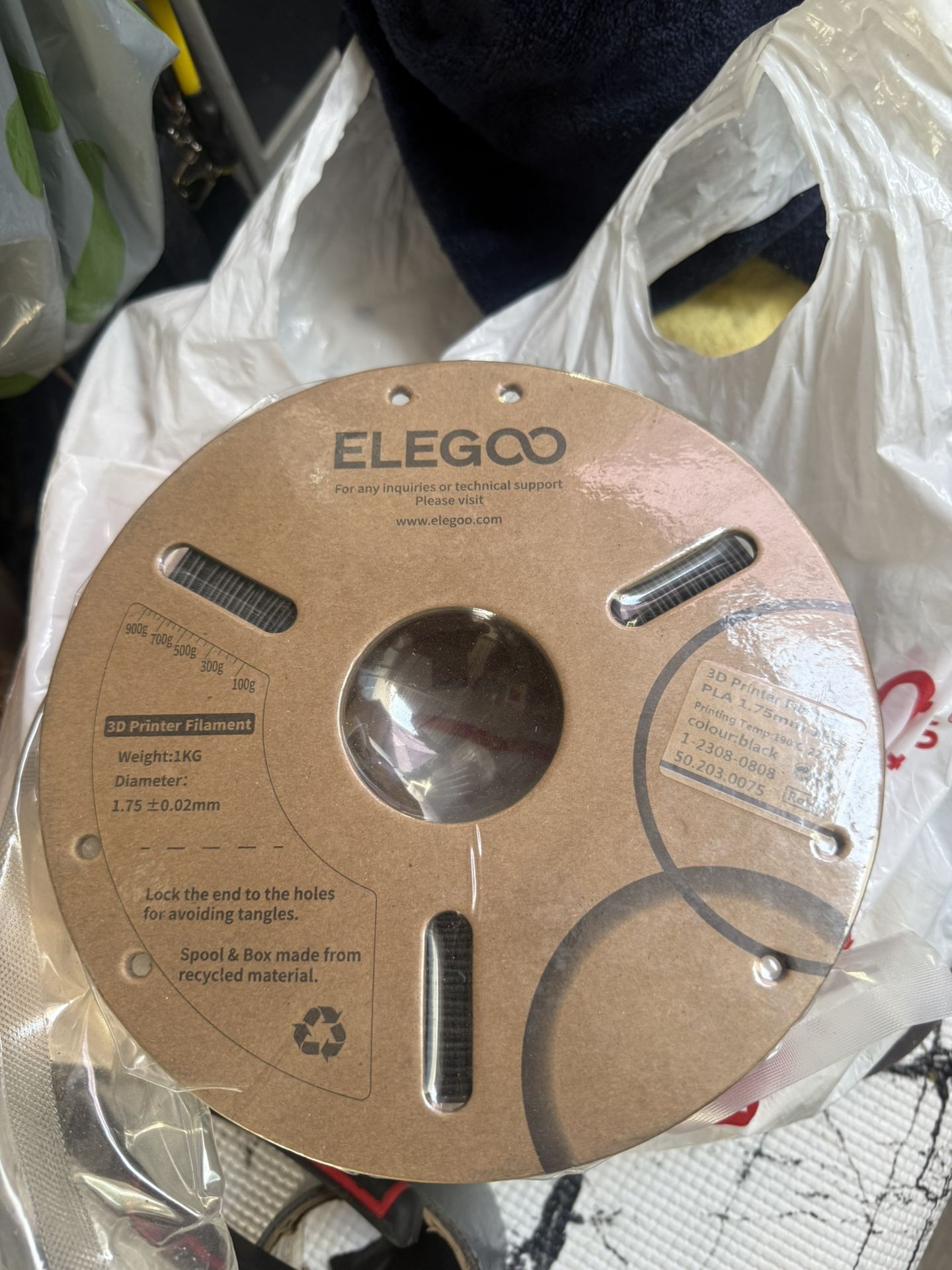 3-D Printer Roll Black