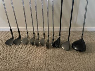 $125 Set of golf clubs- Taylor Made, Cleveland, Callaway Top Flite