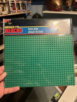 Make-It Blocks - Base Plate - Green - 10" Square - Leading Brand Compatible