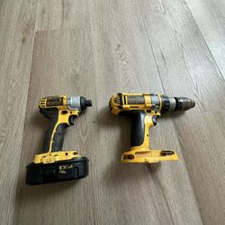 Dewalt Hammer And Impact Drill WITH 1 Battery, NO CHARGER