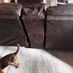 Couch/ Recliner And Oversized Loveseat