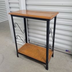 Wooden & Metal Side Table