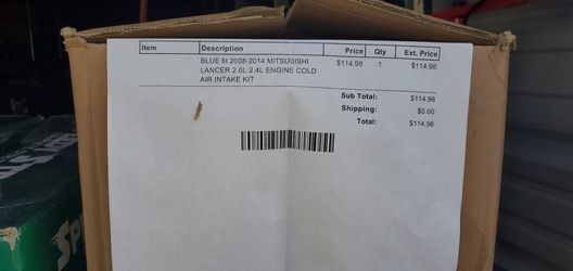 Cold Air Intake Kit 2.0L ES LANCER