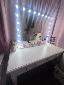 white vanity