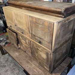 Antique Globe Wernicke Stacking Oak File Cabinets