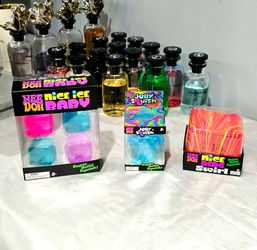 New Bundle Lot 3 REAL NEEDOH Squishy 4 Pack nice ice Baby Blue Jelly Fish Nice Berg Swirl