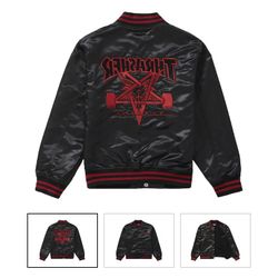 Supreme Thrasher Satin Varsity Jacket