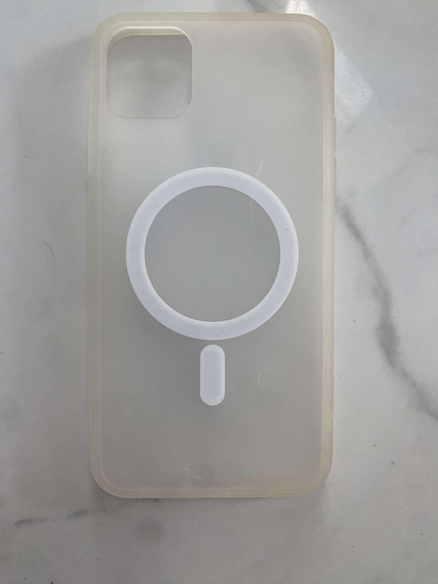 White Silicone Magsafe Case For iPhone 13 Pro