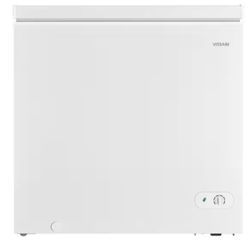 Vissani 7.0 cu. ft. Manual Defrost Chest Freezer with LED Light in White, Garage Ready