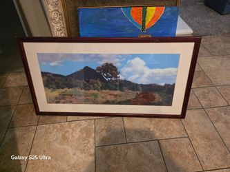 Framed Desert Landscape Art Print