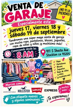 Yard sale/Venta de garage