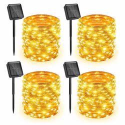 Solar Fairy String Lights – 4 Pack Warm White