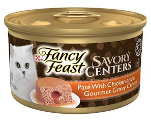 Purina Fancy Feast Savory Centers Gourmet Wet Cat Food (Pack of 24) 3 oz Chicken Cans