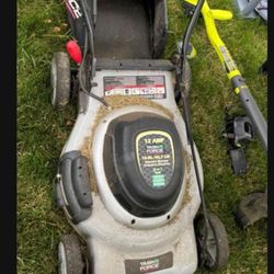 Electric Corded Lawn Mower With Catcher 