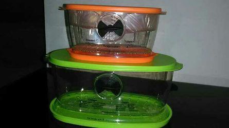 Fruit And Veggie Keeper Set! Brand New! Set Of 2