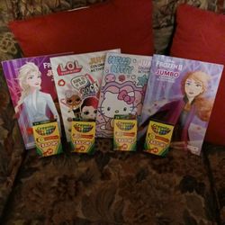 Colors Books With Crayola Crayons $3 Each Set