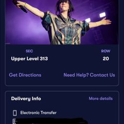 BILIIE EILISH TICKETS In New Orleans 