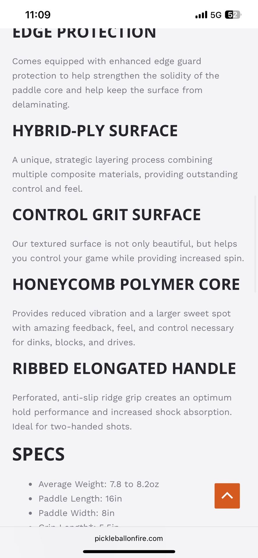 SPECIAL EDITION PERFORMANCE PICKLEBALL PADDLE