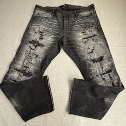 Jordan Craig Mens 42x32 Black  Jeans Legacy Edition Ripped