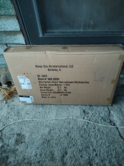 Brand new Honey Can Do 43" wardrobe w/ 2 drawers