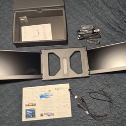 Laptop Portable Triple screen Work Station