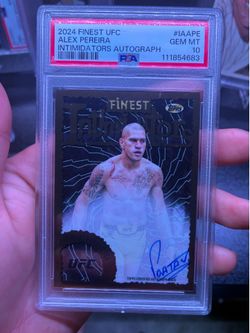 2024 Topps Finest UFC Alex Pereira Psa 10