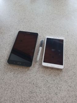 2 Samsung tablets both for $50. Both work perfectly fine.