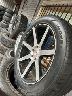22” STATUS ALLOY Rims and Tires 6 Lug
