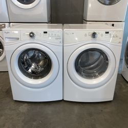 WHIRLPOOL XL CAPACITY WASHER DRYER ELECTRIC SET 