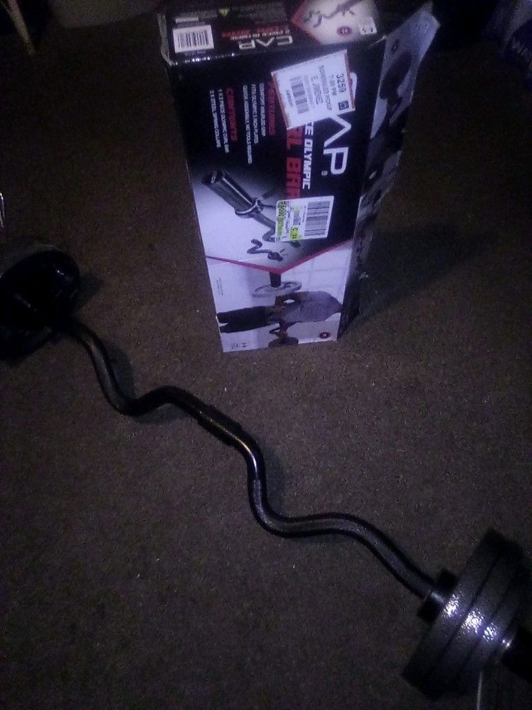 Olympic Weights N Curl Bar