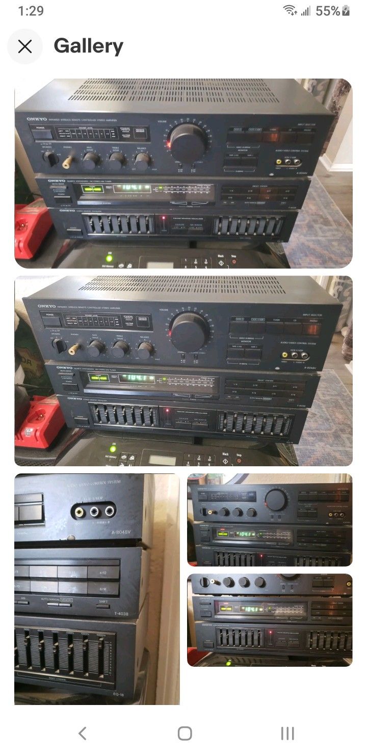 Vintage Onkyo Surround Sound Set. $100 Pickup In Oakdale