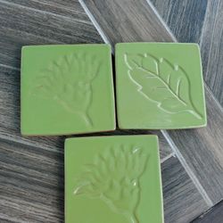 Three Ceramic Coasters