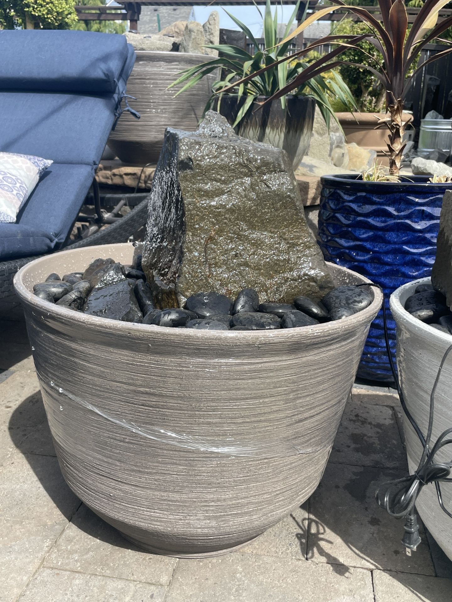 27” Custom Natural Rock Water Fountain Complete Package